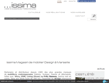 Tablet Screenshot of issima.fr